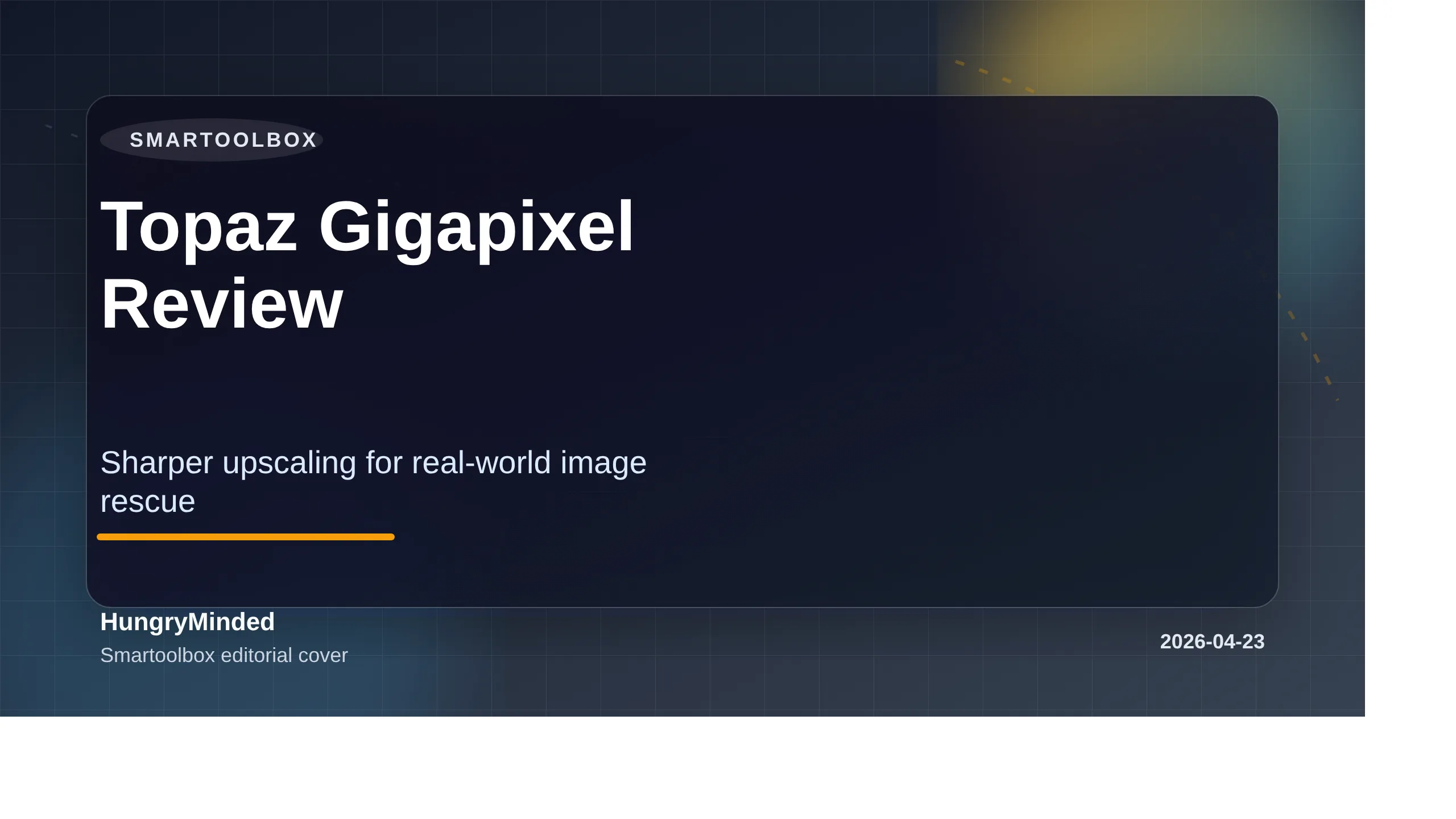 Branded cover for Topaz Gigapixel review about sharper image upscaling and prints