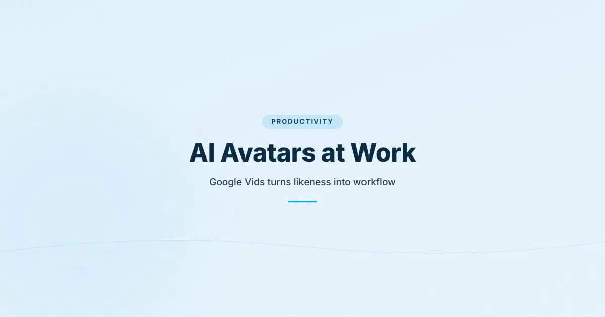 Branded HungryMinded cover reading AI Avatars at Work with a clean productivity-style layout.