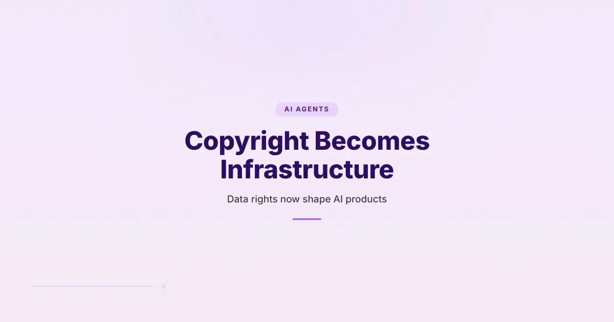 Branded HungryMinded cover reading “Copyright Becomes Infrastructure” with a subtitle about data rights shaping AI products